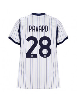 Ženski Nogometna dresi replika Inter Milan Benjamin Pavard #28 Gostujoči 2026-27 Kratek rokav Ženski Nogometna dresi replika Inter Milan Benjamin Pavard #28 Gostujoči 2026-27 Kratek rokav